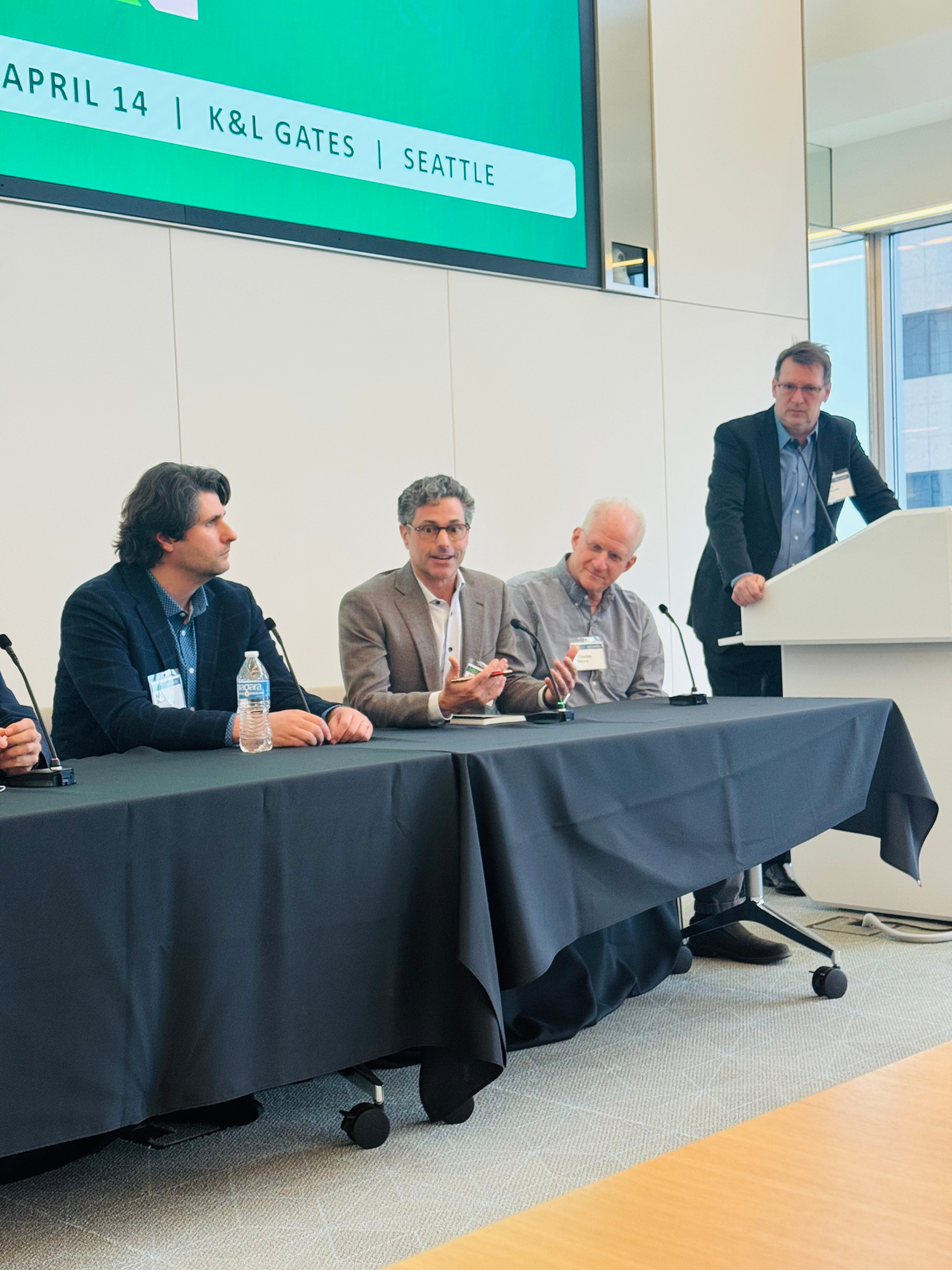 Panelists discussing the quantum ecosystem during Northwest Quantum Day.